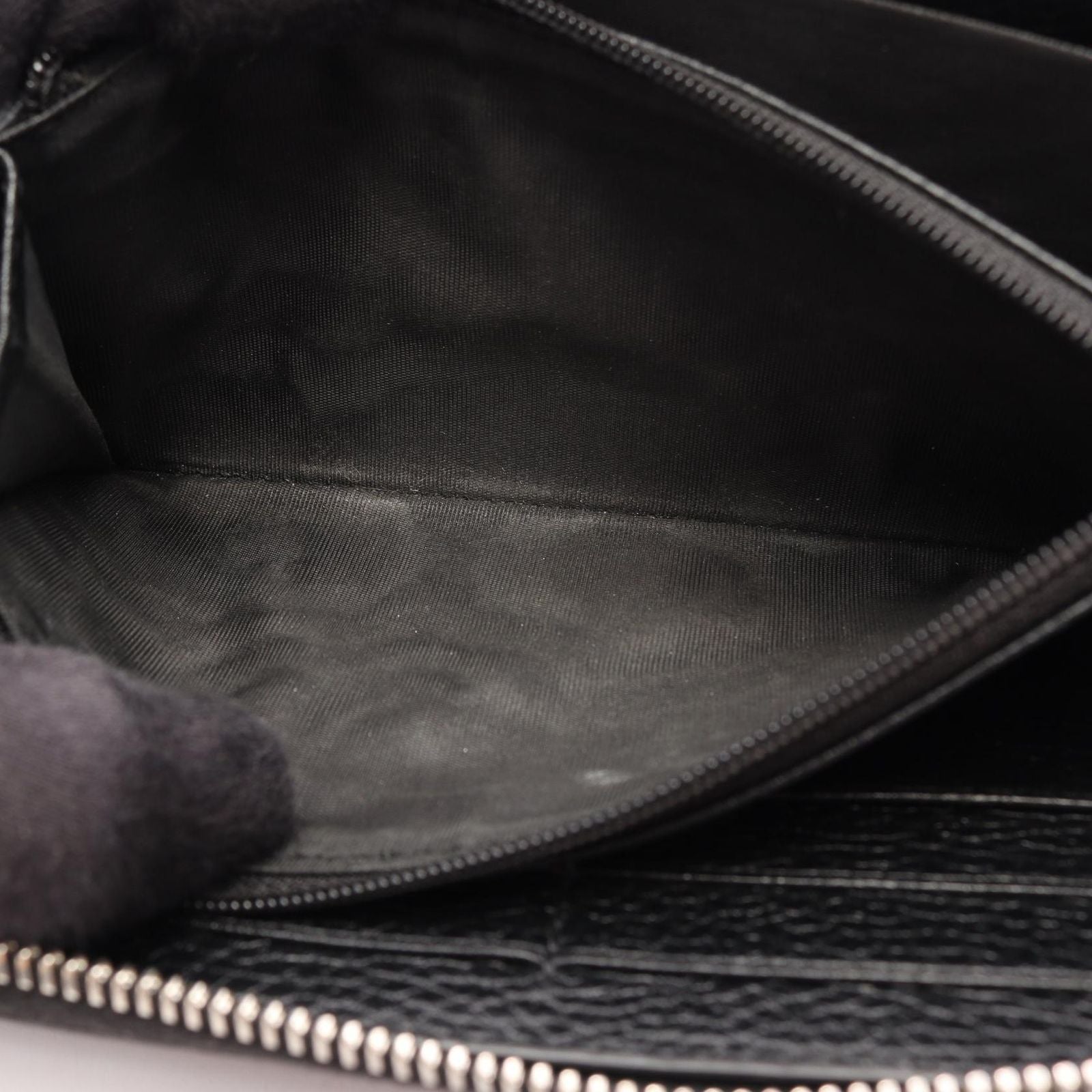 Gucci Round Wallet GG Metal Black Leather — view 6