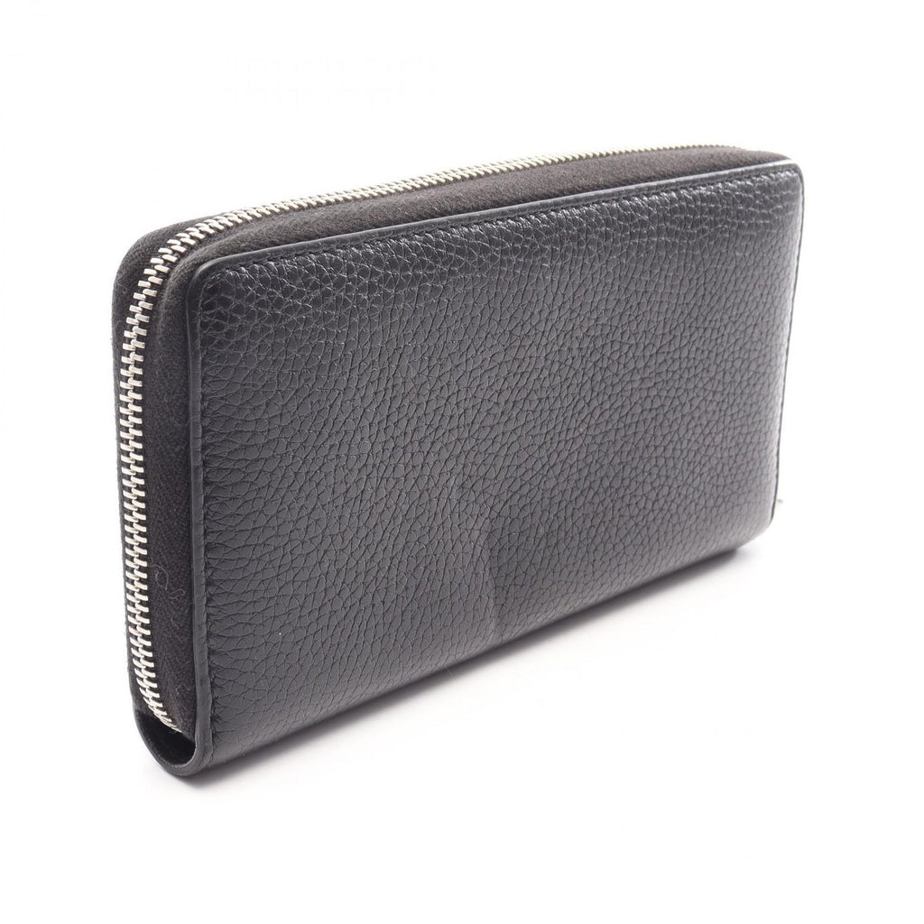 Gucci Round Wallet GG Metal Black Leather — view 2