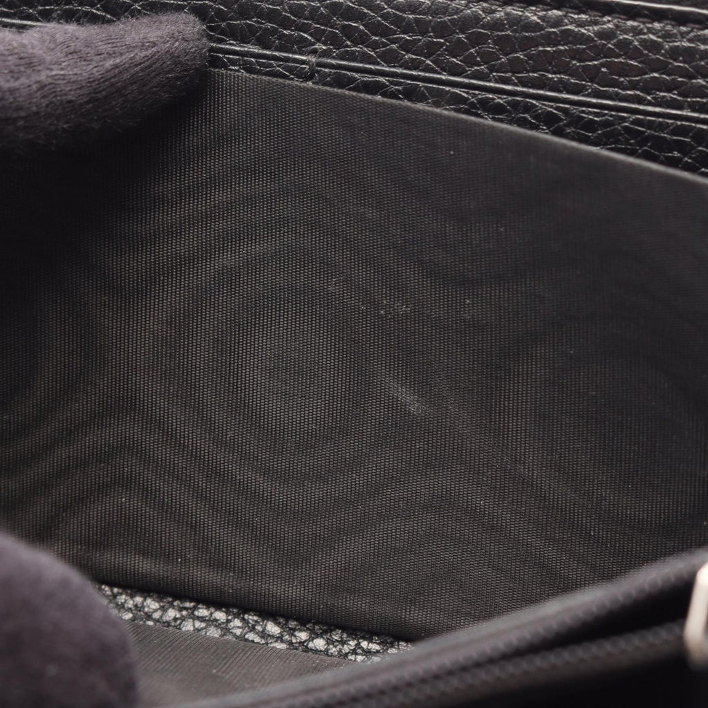 Gucci Round Wallet GG Metal Black Leather — view 5
