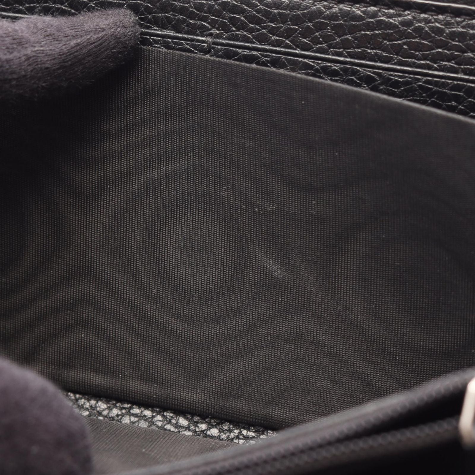 Gucci Round Wallet GG Metal Black Leather — view 5