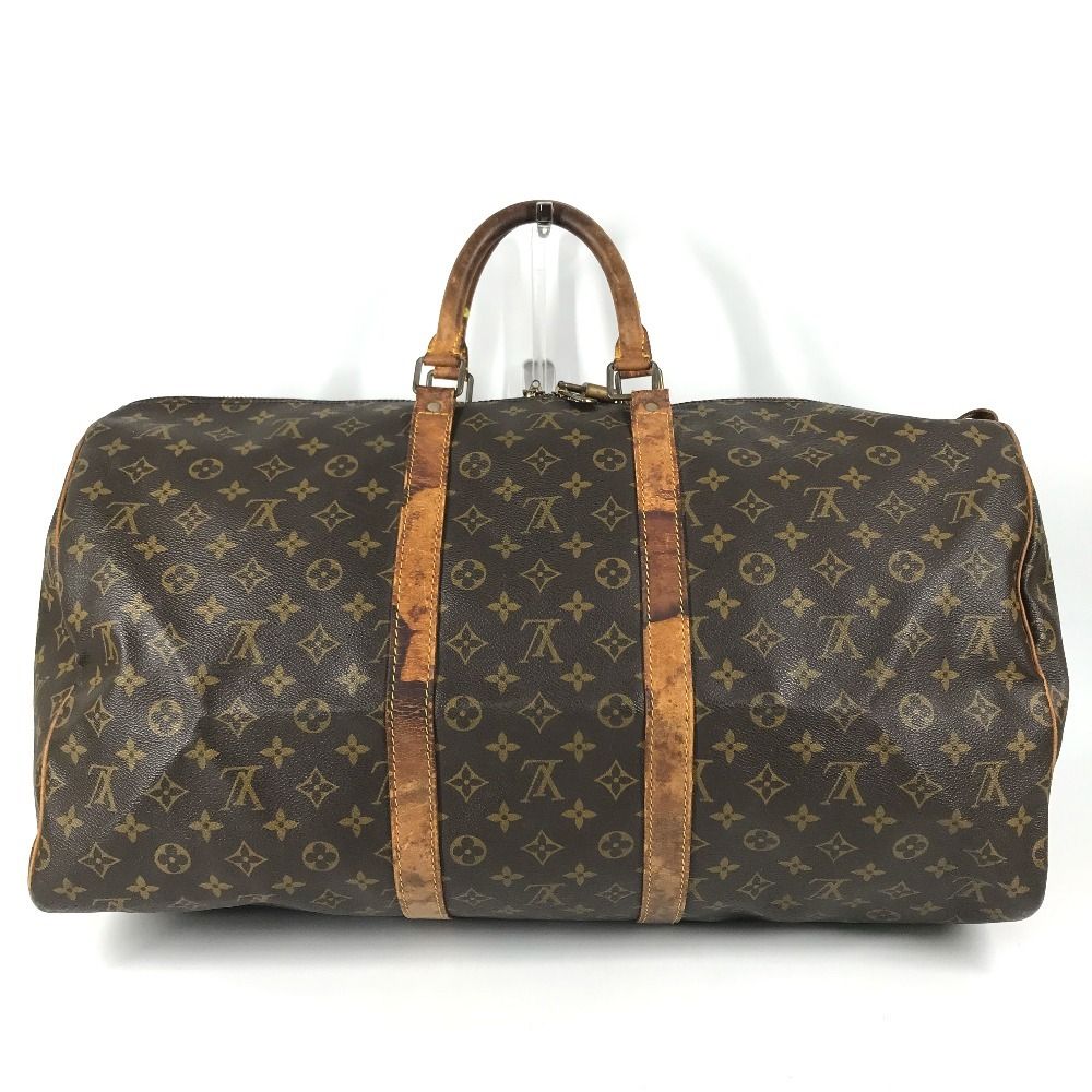 Louis Vuitton Boston Bag Keepall 55 Monogram Canvas Brown — view 2