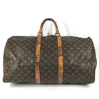 Louis Vuitton Boston Bag Keepall 55 Monogram Canvas Brown — view 2