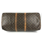 Louis Vuitton Boston Bag Keepall 55 Monogram Canvas Brown — view 5