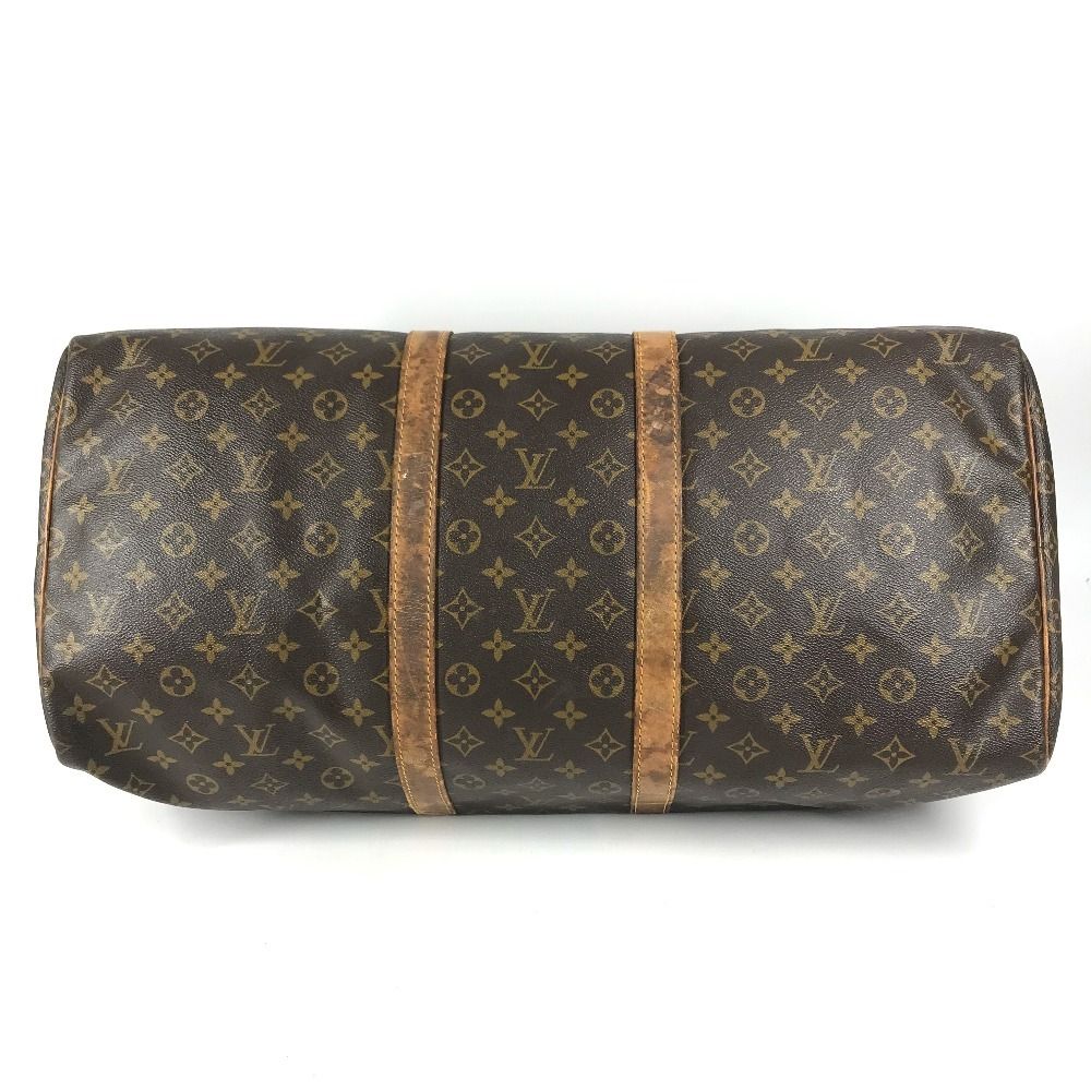 Louis Vuitton Boston Bag Keepall 55 Monogram Canvas Brown — view 5