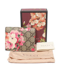 Gucci Bifold Wallet Card Case GG Blooms Supreme