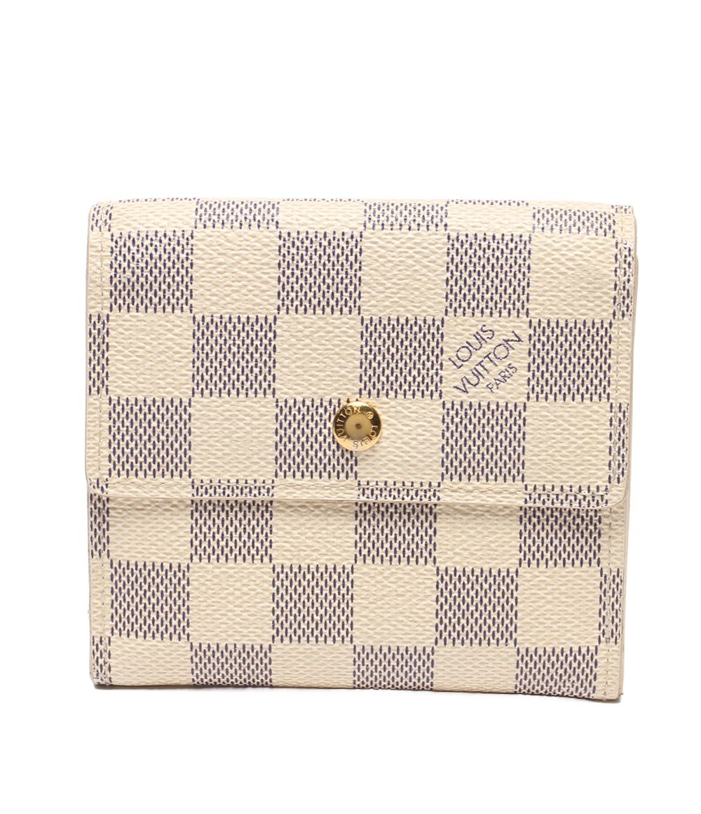 Louis Vuitton Snap Trifold Wallet Portefeuille Damier Azur