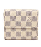Louis Vuitton Snap Trifold Wallet Portefeuille Damier Azur — view 2