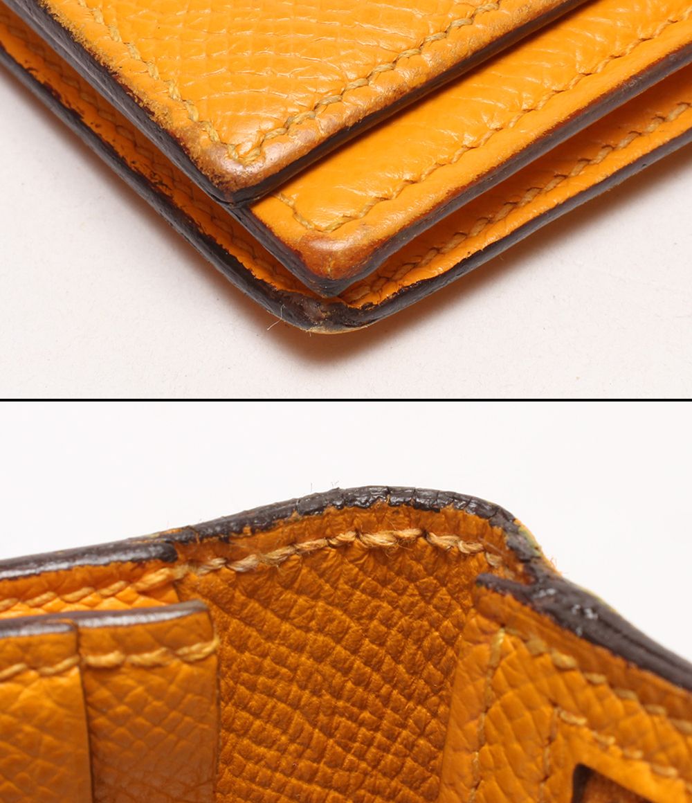 Hermes Wallet Silver Veau Epsom Bearn Soufflet — view 7