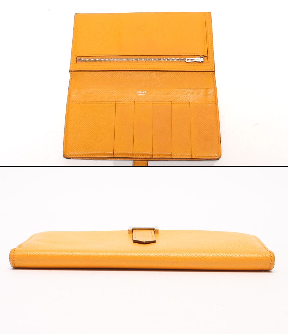 Hermes Wallet Silver Veau Epsom Bearn Soufflet — view 4