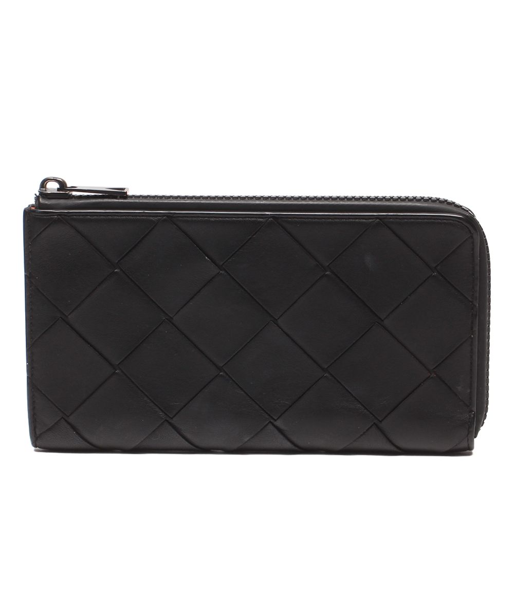 Bottega Veneta L Zipper Wallet Maxi Intrecciato