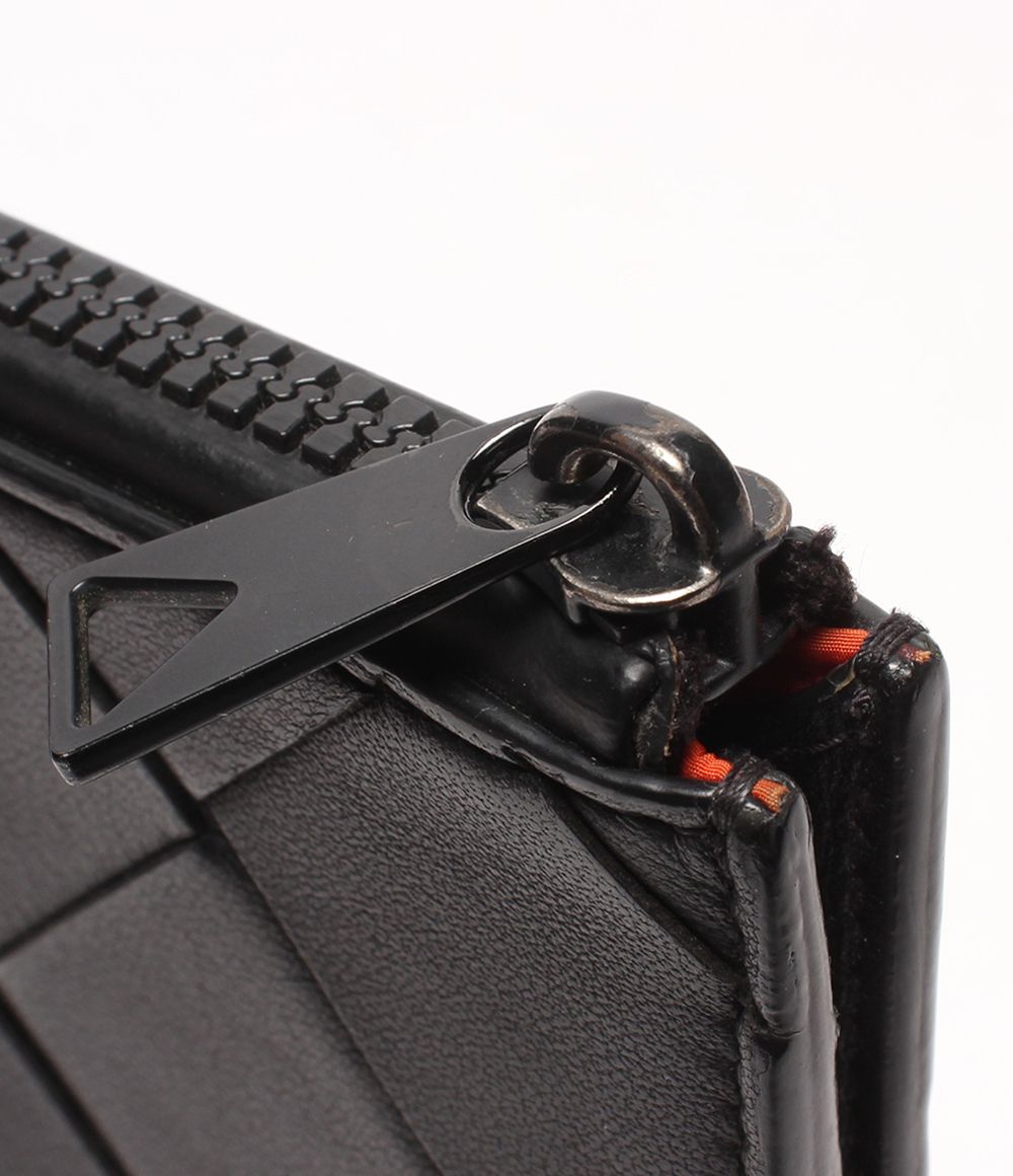 Bottega Veneta L Zipper Wallet Maxi Intrecciato — view 8