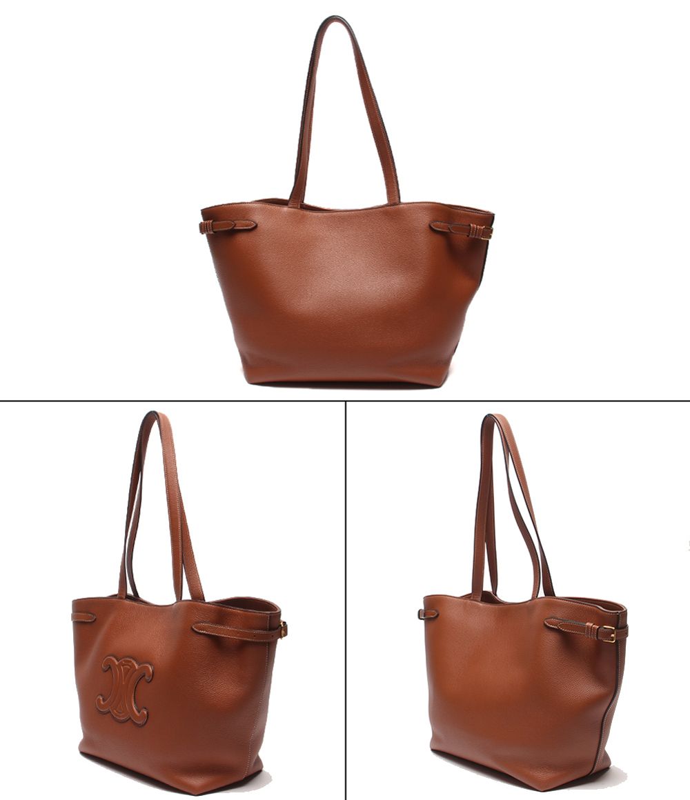 Celine Tote Shoulder Bag Cabas Anais Cuir Triomphe — view 2