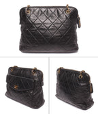 Chanel Chain Shoulder Bag Gold Quilted — view 2