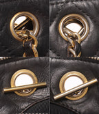 Chanel Chain Shoulder Bag Gold Quilted — view 7