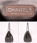 Chanel Chain Tote Shoulder Bag Silver — view 4