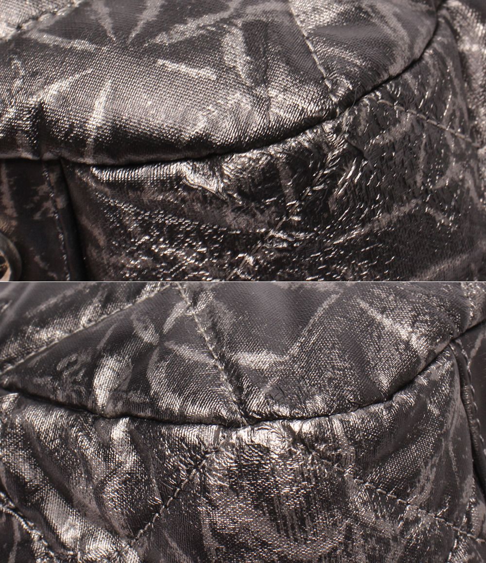 Chanel Chain Tote Shoulder Bag Silver — view 5