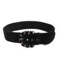 Chanel Belt Chain Buckle Velvet Silver
