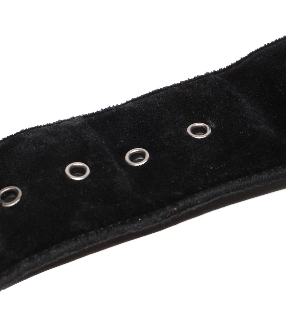 Chanel Belt Chain Buckle Velvet Silver — view 8