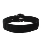 Chanel Belt Chain Buckle Velvet Silver — view 2