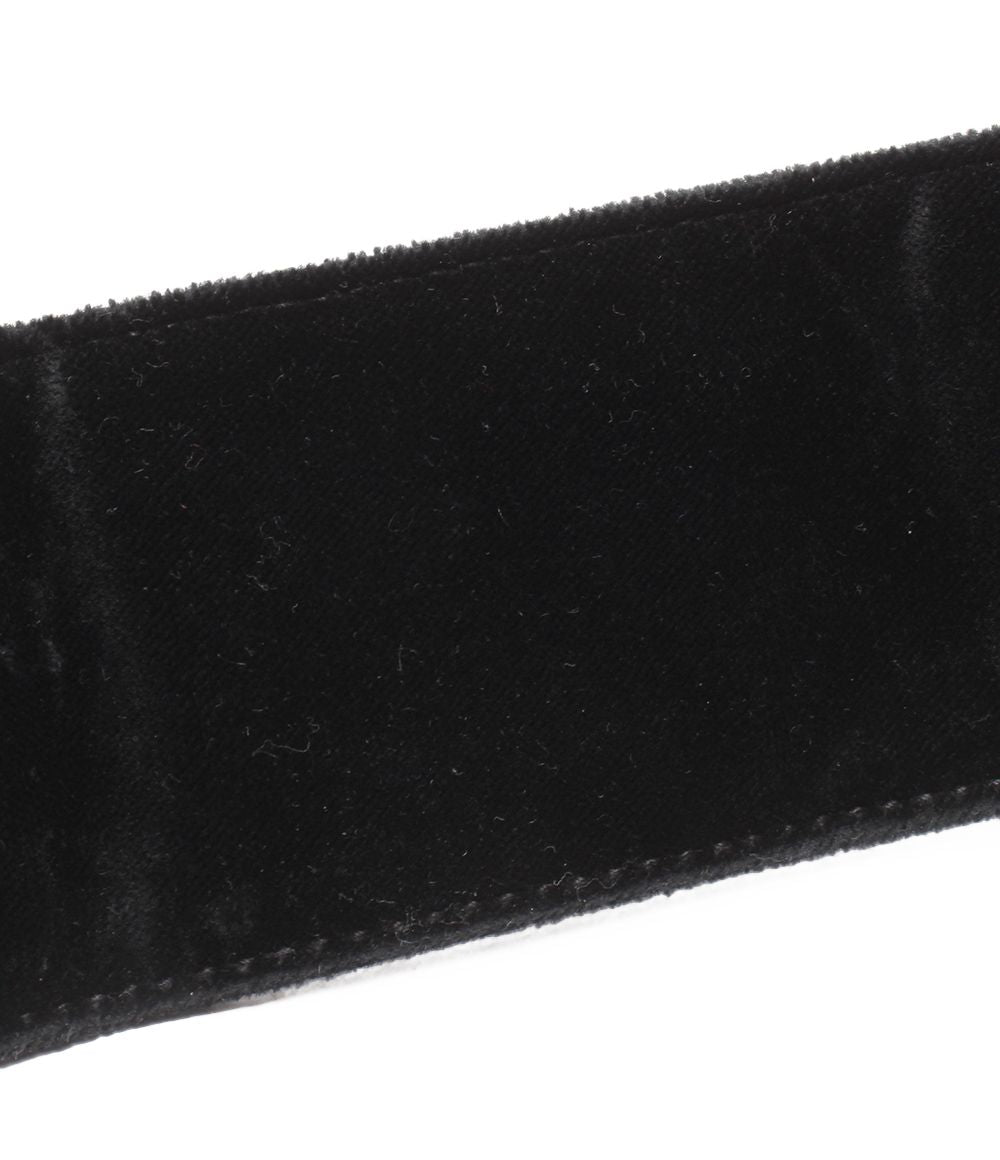 Chanel Belt Chain Buckle Velvet Silver — view 5