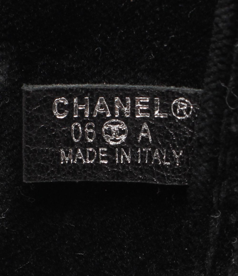 Chanel Belt Chain Buckle Velvet Silver — view 3
