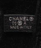 Chanel Belt Chain Buckle Velvet Silver — view 3