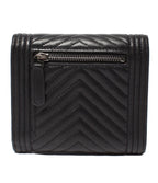 Chanel Bifold Wallet Chevron V-stitch Silver — view 2