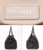 Chanel 2-Way Tote Chain Shoulder Bag Wild Stitch Silver — view 4