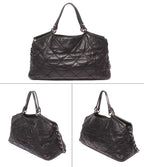 Chanel 2-Way Tote Chain Shoulder Bag Wild Stitch Silver — view 2