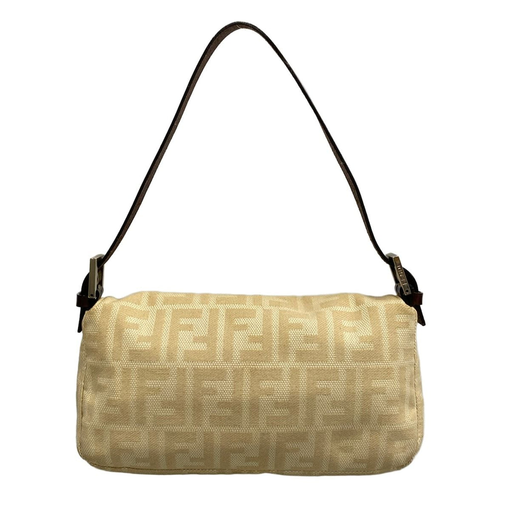 Fendi Shoulder Bag Mamma Bucket Beige Dark Brown Leather — view 3