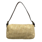 Fendi Shoulder Bag Mamma Bucket Beige Dark Brown Leather — view 3
