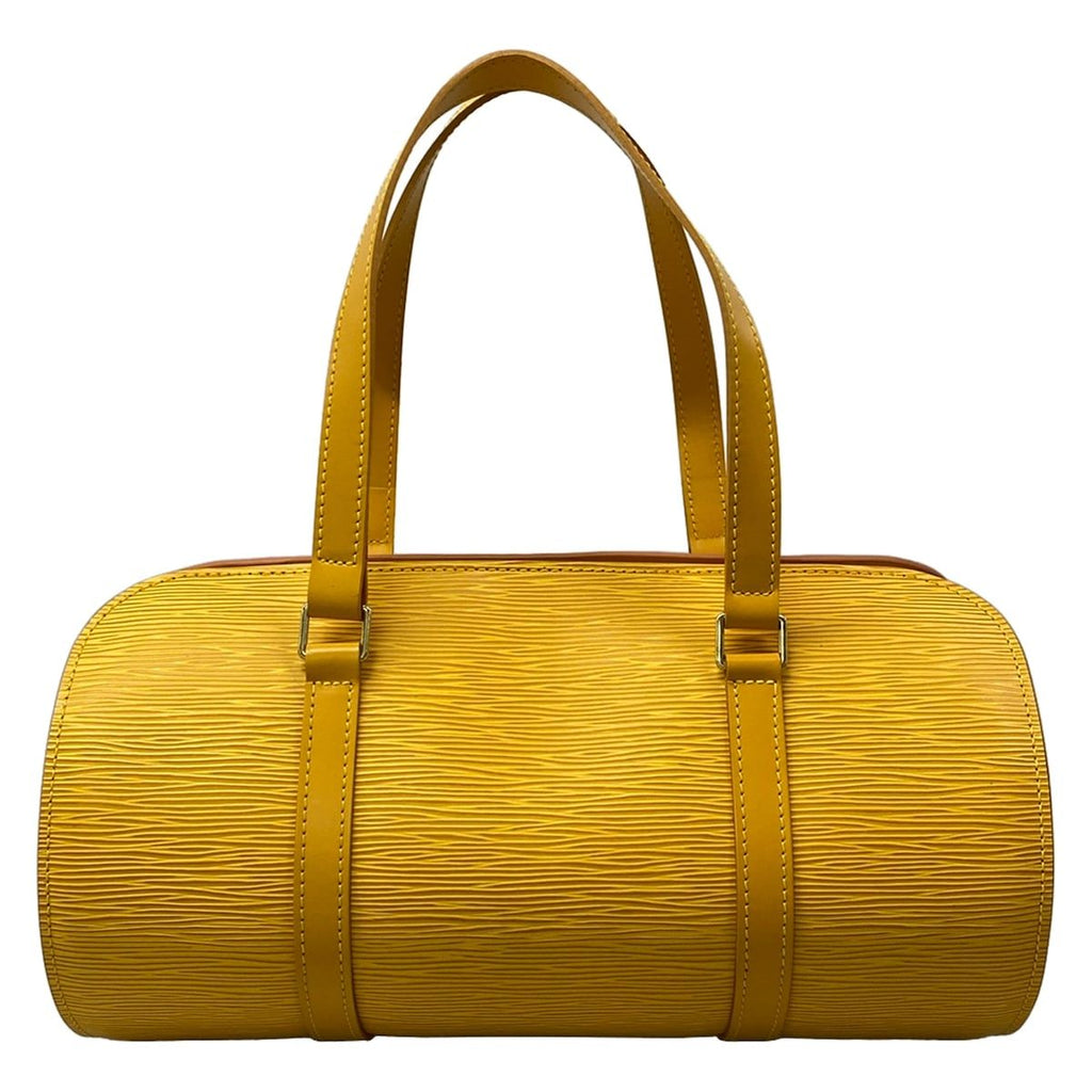 Louis Vuitton Handbag Epi Soufflot Jaune Leather — view 3