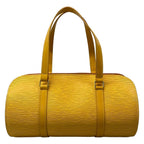 Louis Vuitton Handbag Epi Soufflot Jaune Leather — view 3