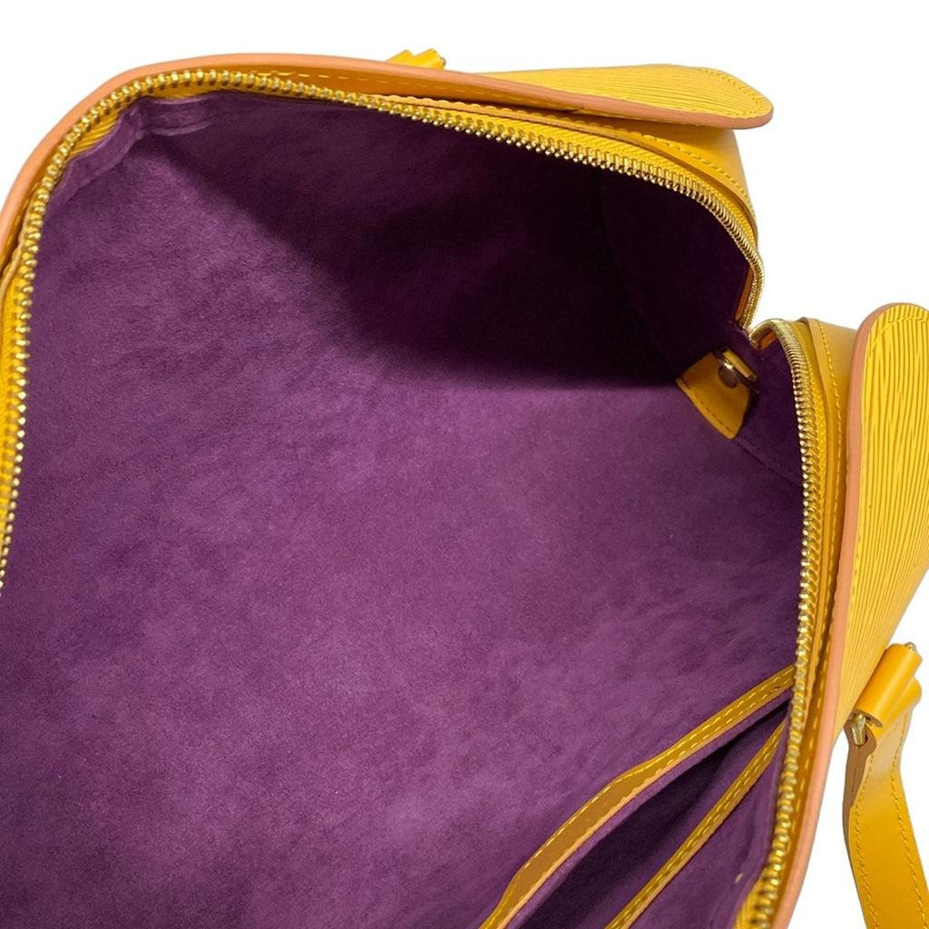 Louis Vuitton Handbag Epi Soufflot Jaune Leather — view 7
