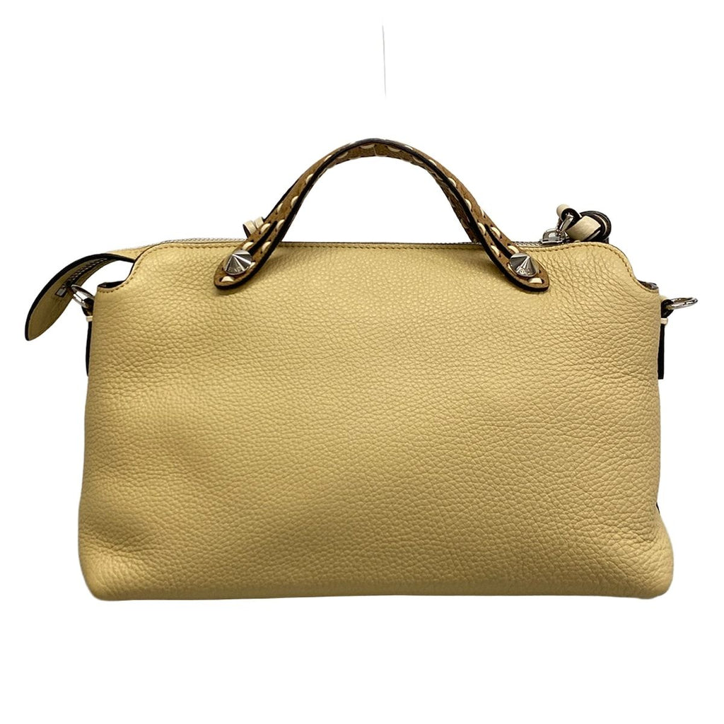 Fendi Handbag by the Way Selleria Medium Beige Light Brown Leather — view 3