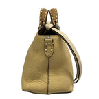 Fendi Handbag by the Way Selleria Medium Beige Light Brown Leather — view 2