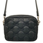 Gucci Shoulder Bag GG Matelasse Black Detachable Strap Leather — view 3