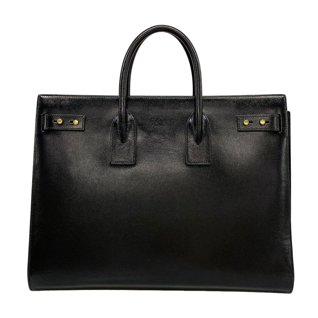 Saint Laurent Paris Tote Bag Sac de Jour Souple Large Black Leather — view 3