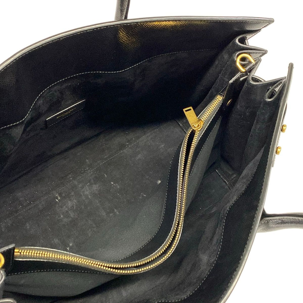 Saint Laurent Paris Tote Bag Sac de Jour Souple Large Black Leather — view 7