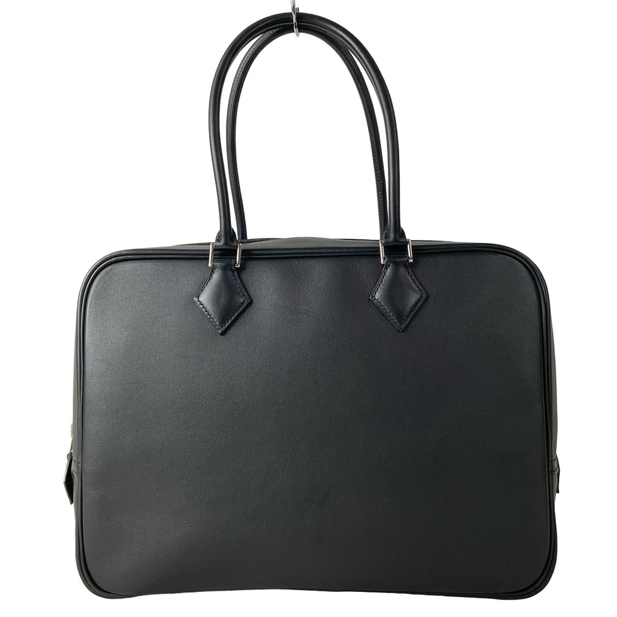 Hermes Handbag Plume 32 Black Silver