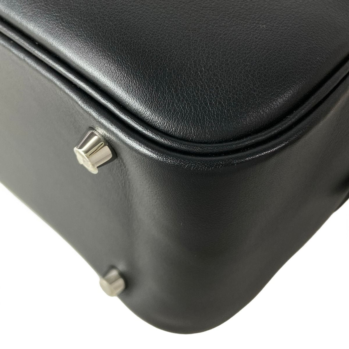 Hermes Handbag Plume 32 Black Silver — view 6