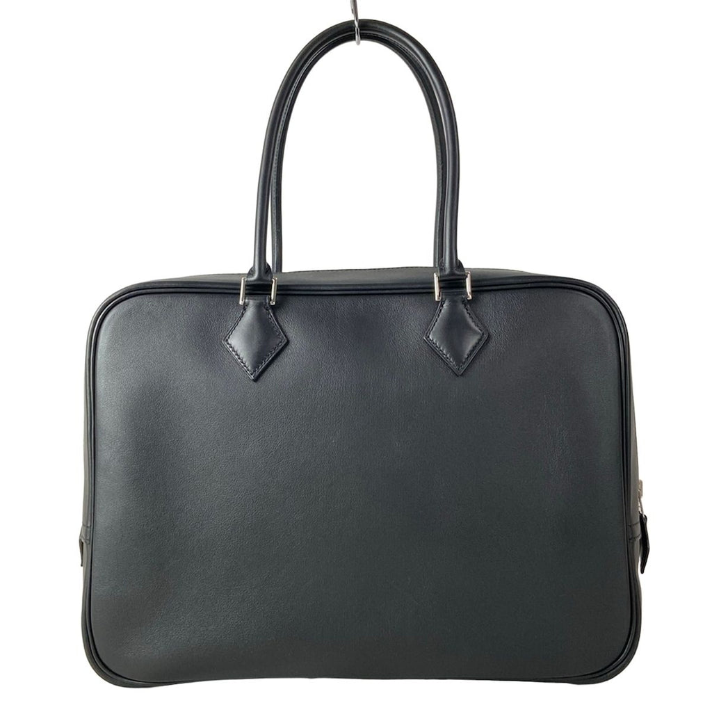 Hermes Handbag Plume 32 Black Silver — view 3
