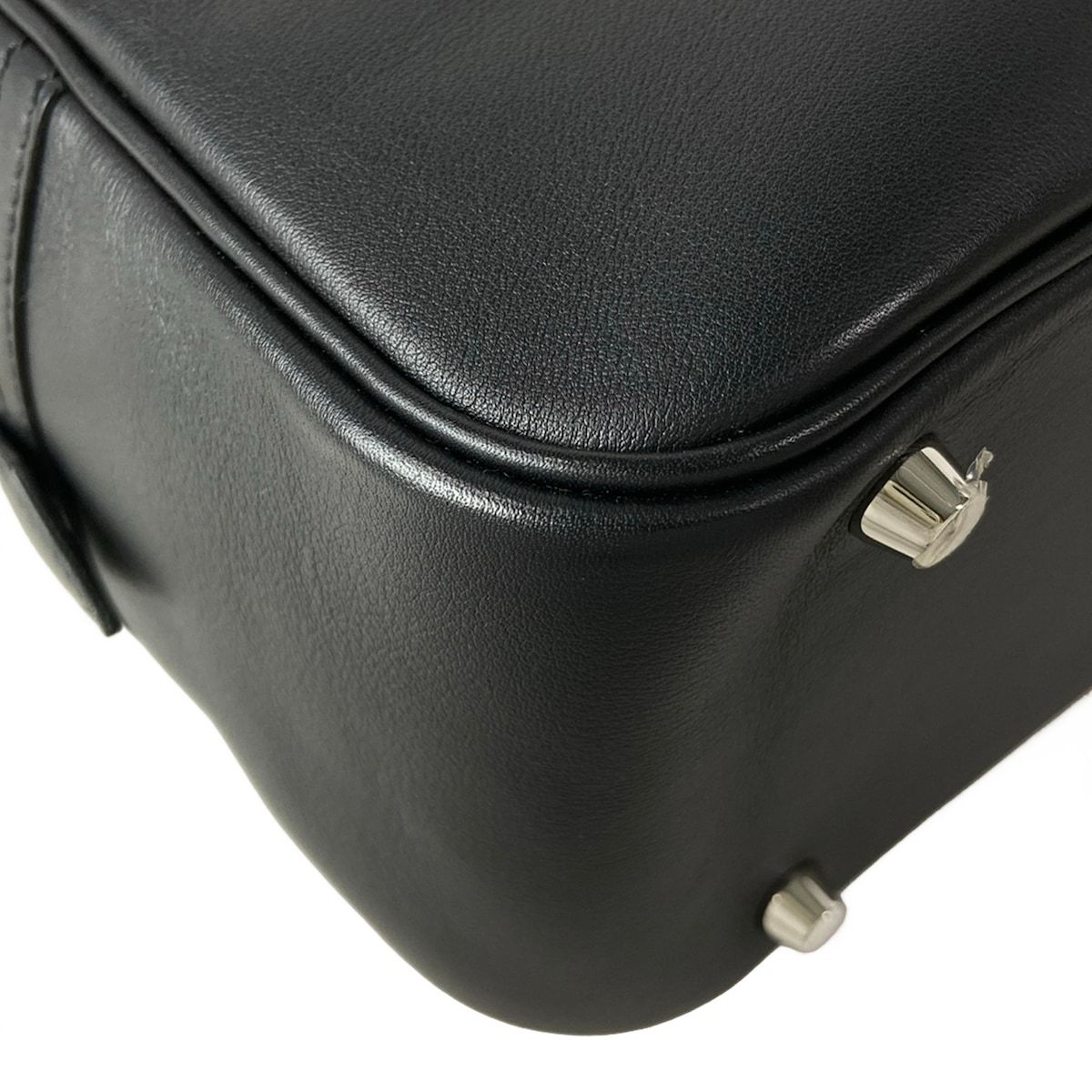 Hermes Handbag Plume 32 Black Silver — view 7