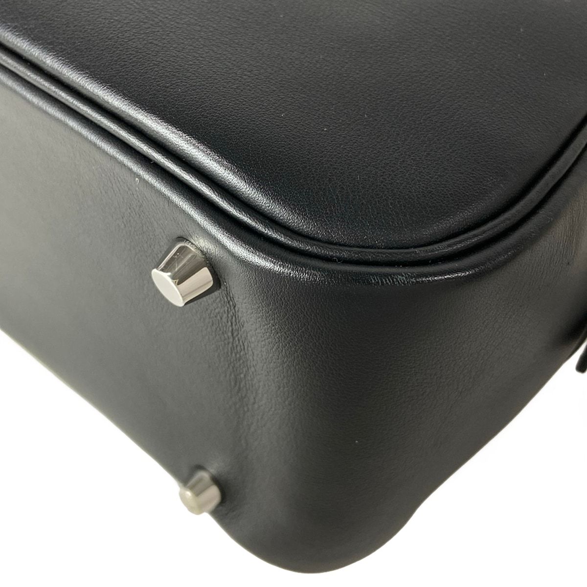 Hermes Handbag Plume 32 Black Silver — view 8