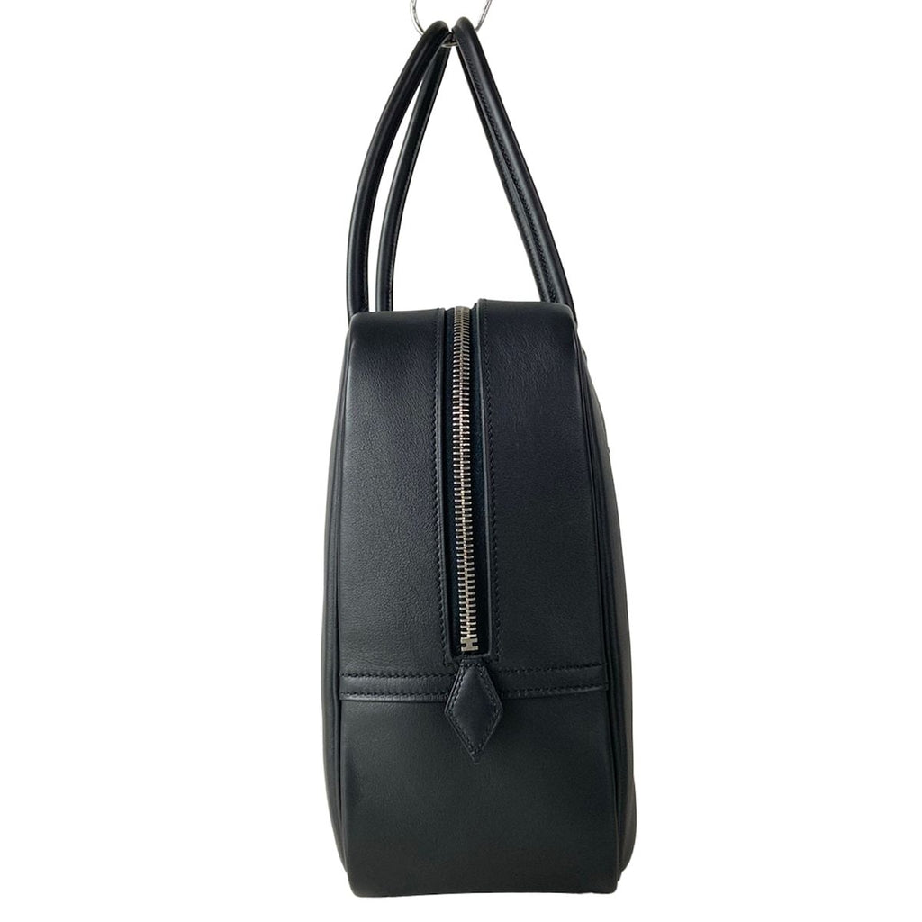 Hermes Handbag Plume 32 Black Silver — view 4