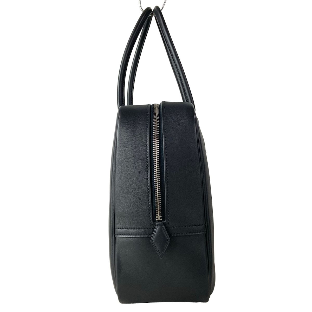 Hermes Handbag Plume 32 Black Silver — view 4