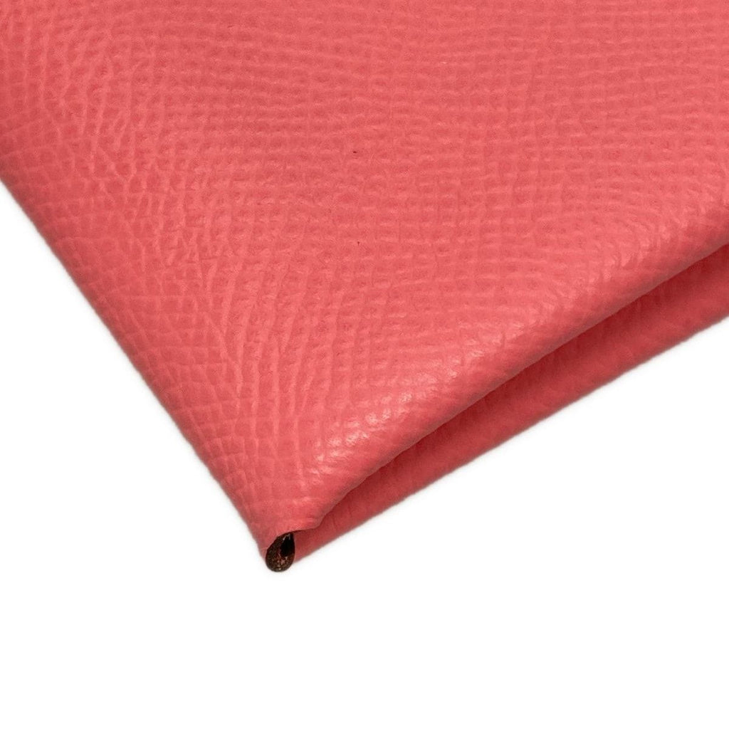 Hermes Coin Purse Calvi Duo Rose Azalea Silver — view 6