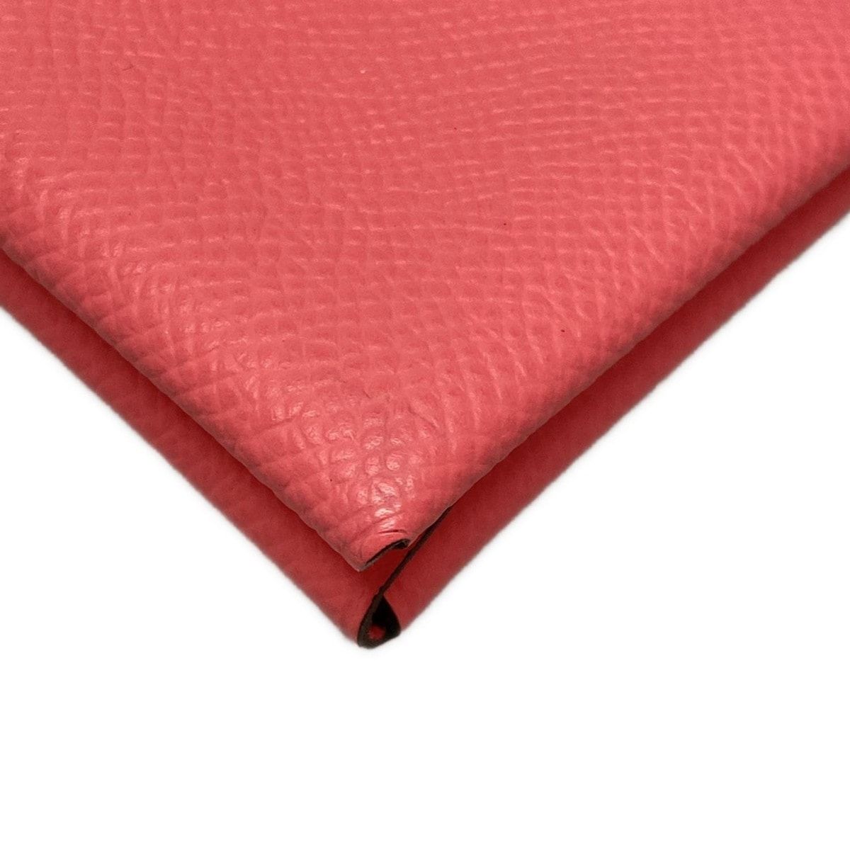 Hermes Coin Purse Calvi Duo Rose Azalea Silver — view 7