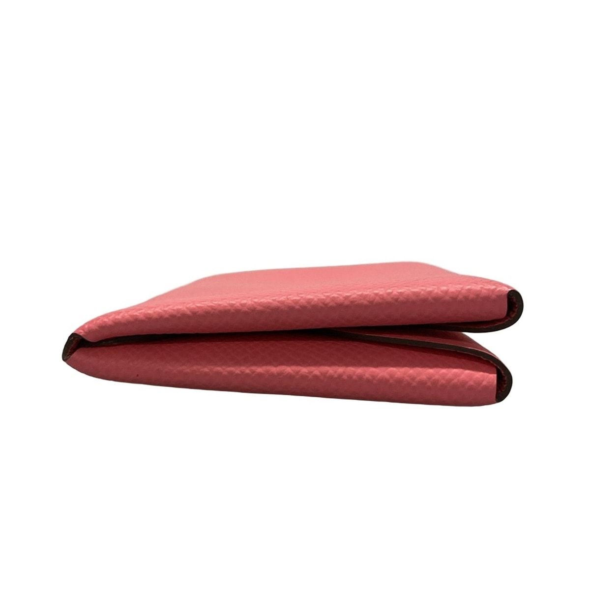 Hermes Coin Purse Calvi Duo Rose Azalea Silver — view 8