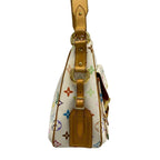 Louis Vuitton Shoulder Bag Monogram Multicolor Lodge GM Blanc Leather — view 2